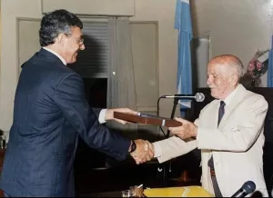 Perez con el recordado Don Lucio García Ledesma